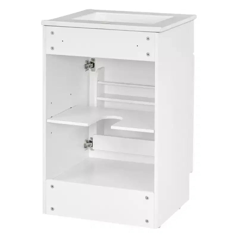 Mobiletto da bagno salvaspazio 20, mobiletto da bagno con lavabo singolo e mensola