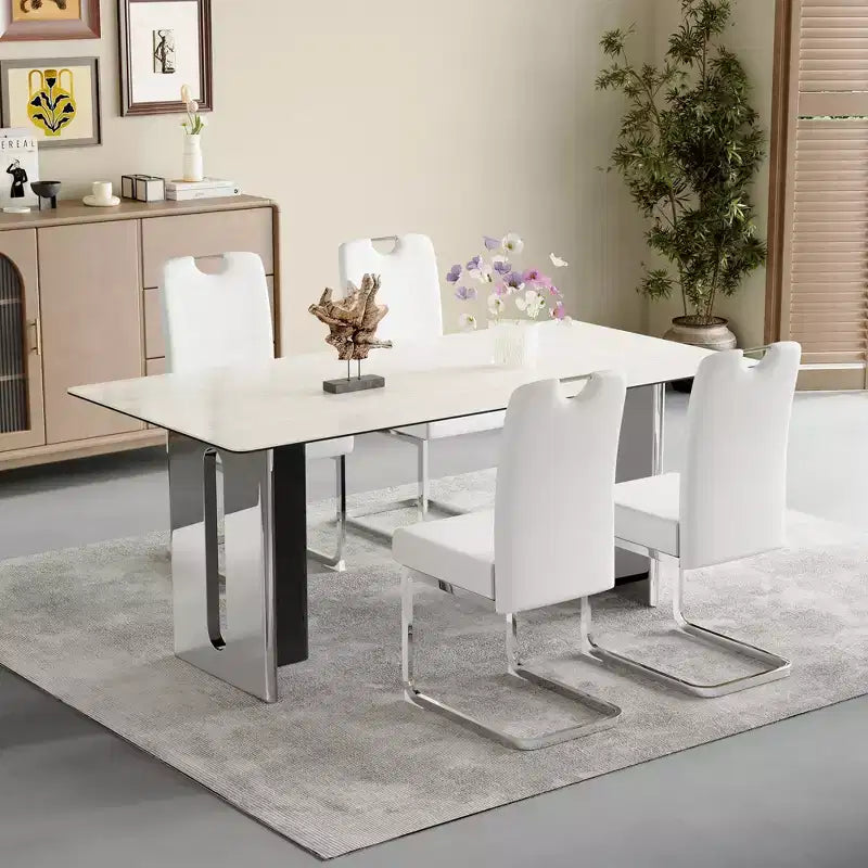 MAYEERTY Set di 4 Sedie da Pranzo Spesse con Comfort Ergonomico per Casa e Ufficio