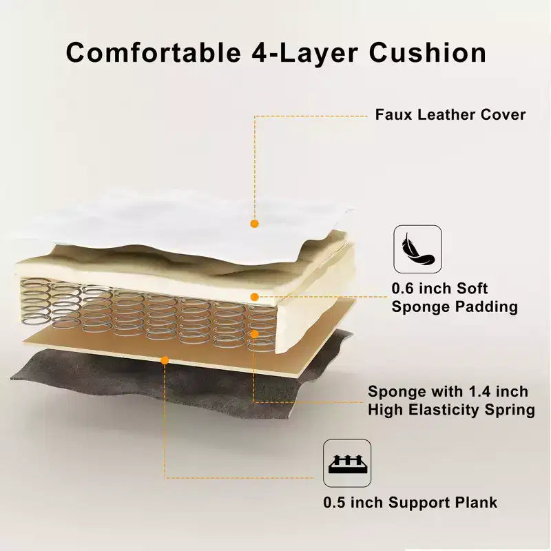 MAYEERTY Set di 4 Sedie da Pranzo Spesse con Comfort Ergonomico per Casa e Ufficio