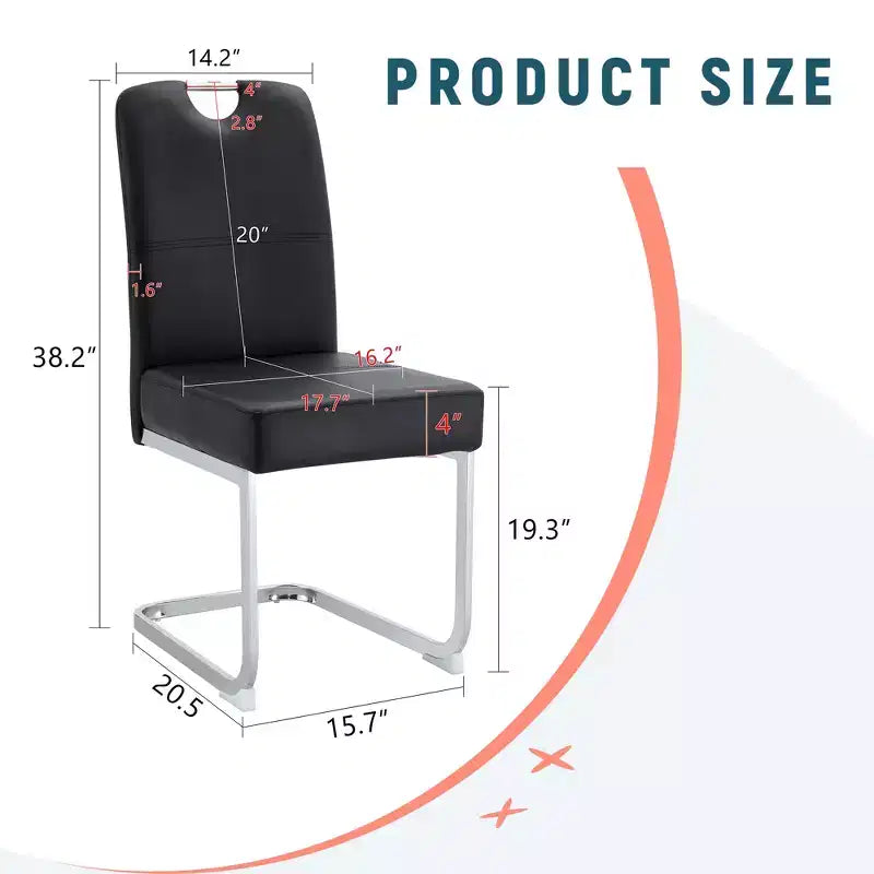 MAYEERTY Set di 4 Sedie da Pranzo Spesse con Comfort Ergonomico per Casa e Ufficio