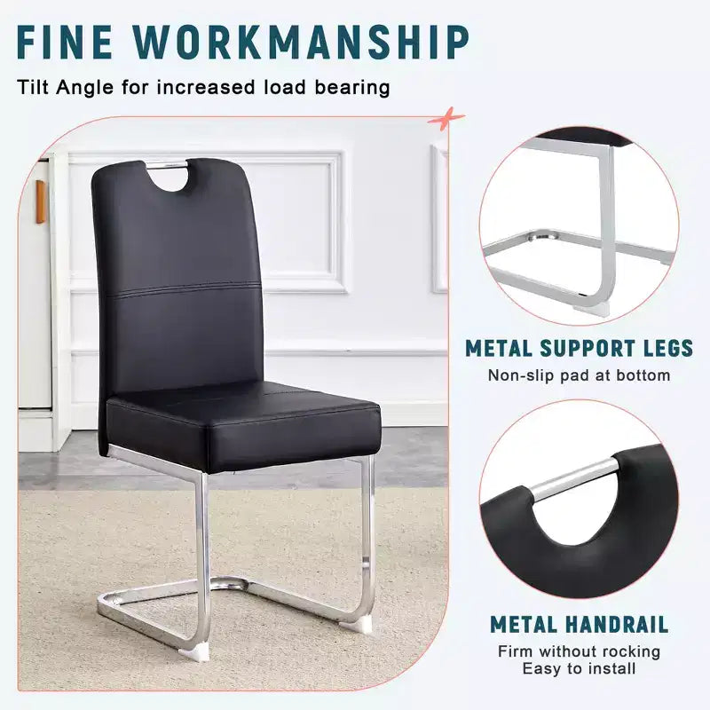 MAYEERTY Set di 4 Sedie da Pranzo Spesse con Comfort Ergonomico per Casa e Ufficio