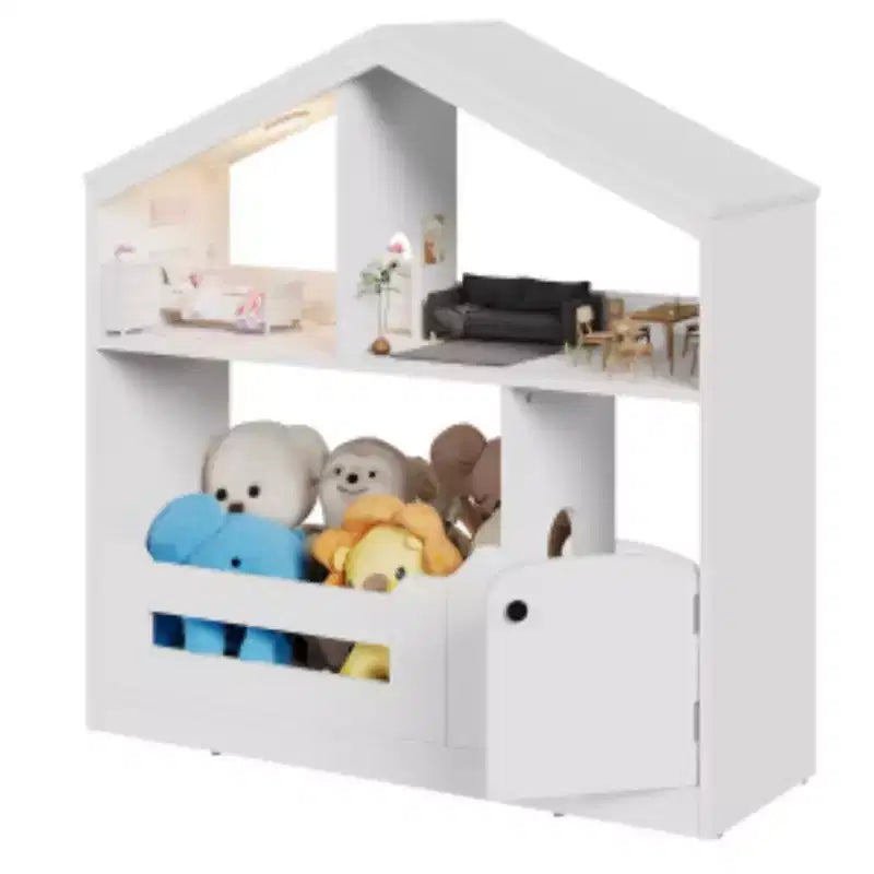 Libreria per bambini a 2 ripiani (in truciolare)