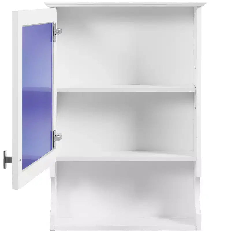 CASAINC Mobile da Bagno Sospeso da 20 con Specchio e Anta Contenitore