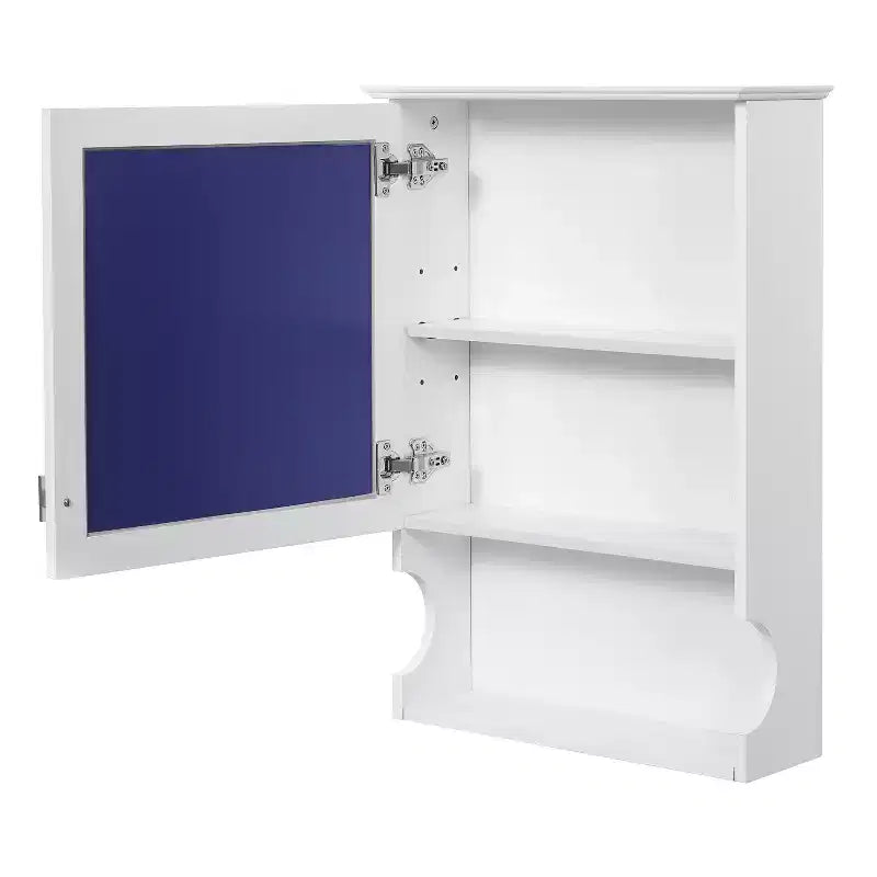 CASAINC Mobile da Bagno Sospeso da 20 con Specchio e Anta Contenitore
