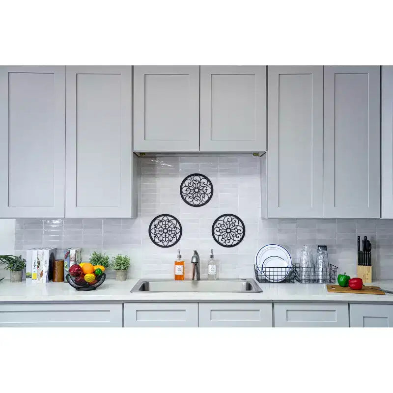 CASAINC Mobile Base Cucina Shaker 30A x 30L x 23P cm, Struttura in Legno Massello, Vernice all'Acqua a Basso Contenuto di VOC, RTA, Grigio Tortora