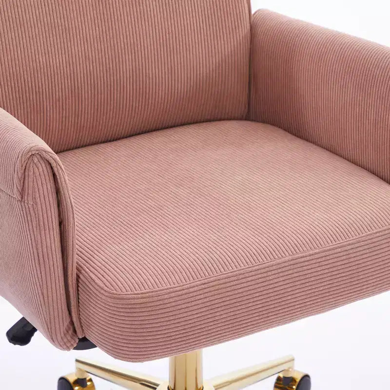 Sedia da ufficio a schienale medio, sollevabile, in tessuto a righe, ergonomica. Ideale per lavoro, studio e relax