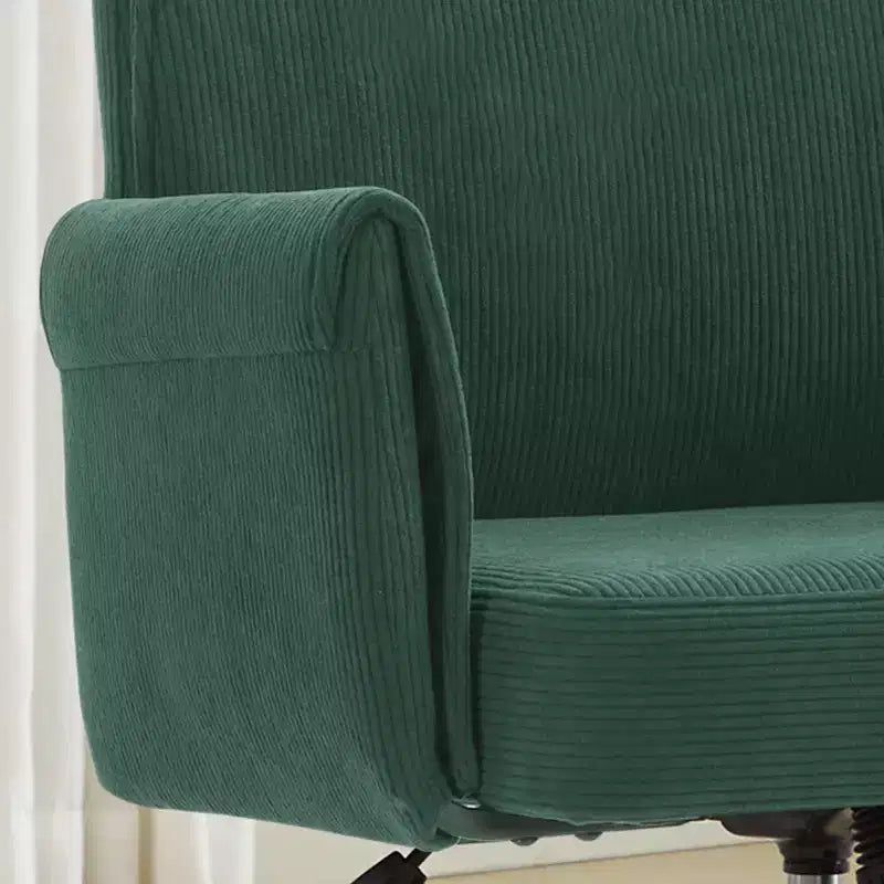 Sedia da ufficio a schienale medio, sollevabile, in tessuto a righe, ergonomica. Ideale per lavoro, studio e relax