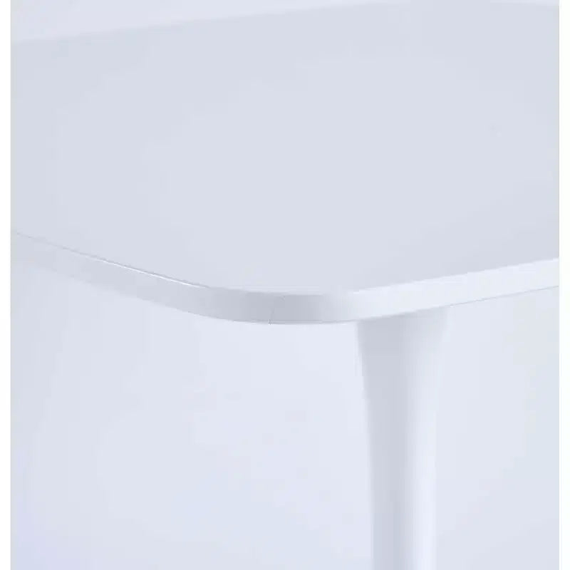 Tavolo da Pranzo Mid-Century da 107 cm con Piano Rotondo in MDF e Gambe a Croce, per 4-6 Persone, Utilizzabile anche come Tavolino da Caffè