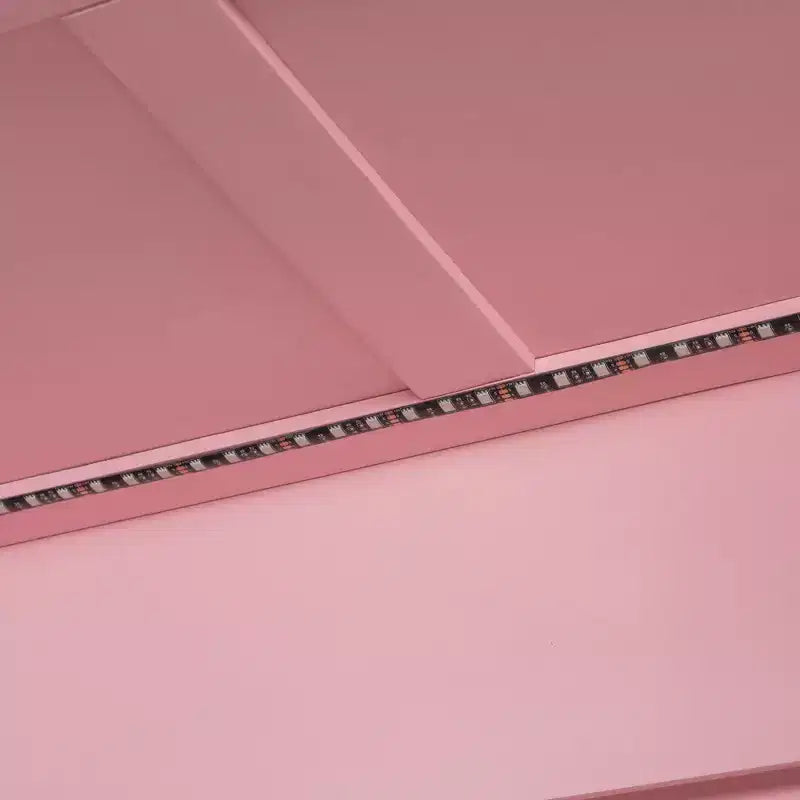 Letto a castello Luxystar Twin su Twin con cassettiera illuminata, appendiabiti e cassetti portaoggetti