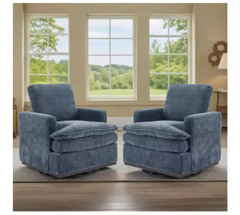 Poltrona imbottita moderna e comoda Karl Home con cuscino per lo schienale, poltrona girevole a barilotto quadrata a 360 gradi per soggiorno, beige
