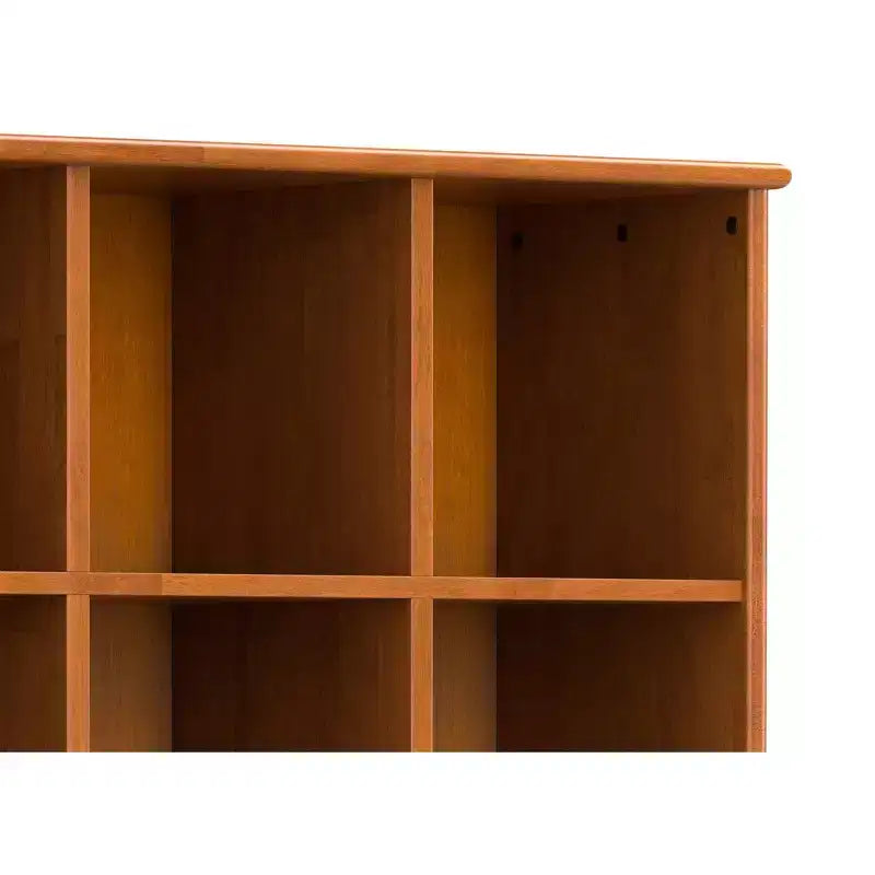 Libreria contenitore Tierney da 42 pollici in legno massello stile Mid-Century, colore Teak Marrone