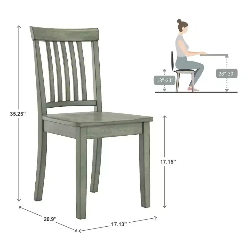 Sedie da pranzo Lexington Mission Back Wood (set di 2) - iNSPIREQ