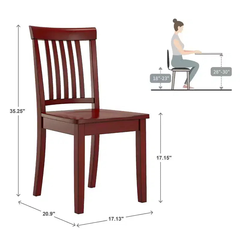 Sedie da pranzo Lexington Mission Back Wood (set di 2) - iNSPIREQ