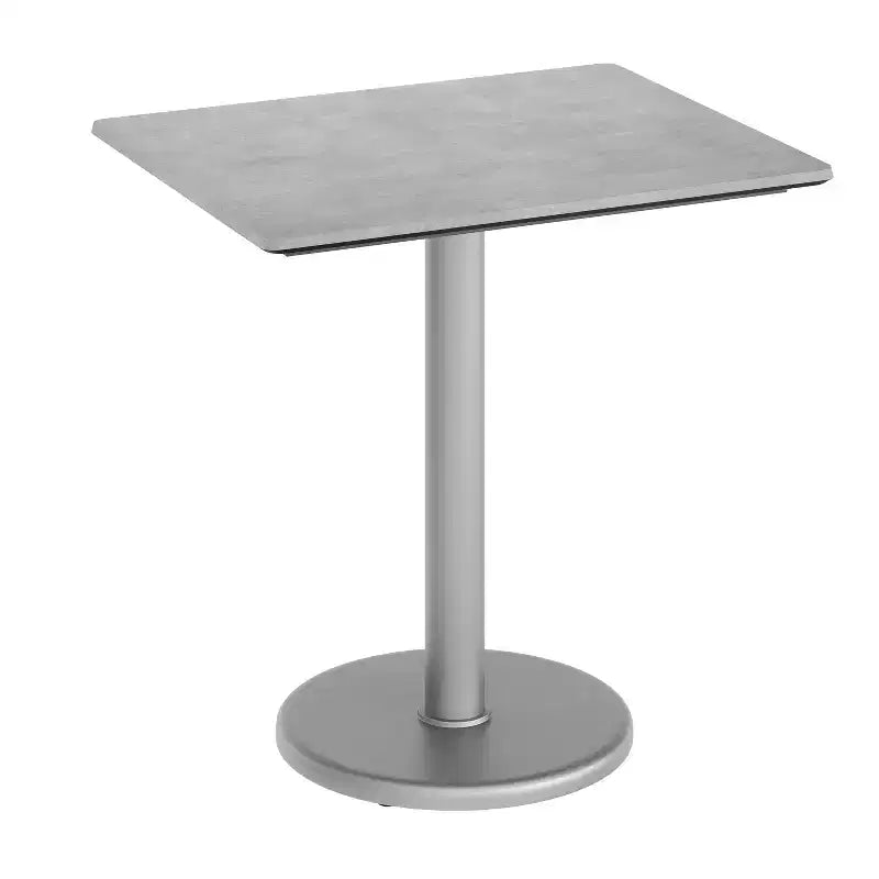 Flash Furniture Acadia Piano del Tavolo da Interno ed Esterno con Tecnologia HPL TopGuard e Base in Ghisa per Tavolo da Bistrò