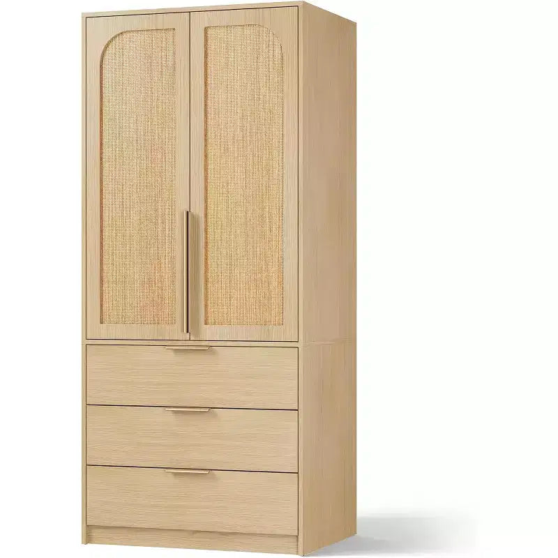 Armadio GustoWave con 3 cassetti, asta appendiabiti e due ante
