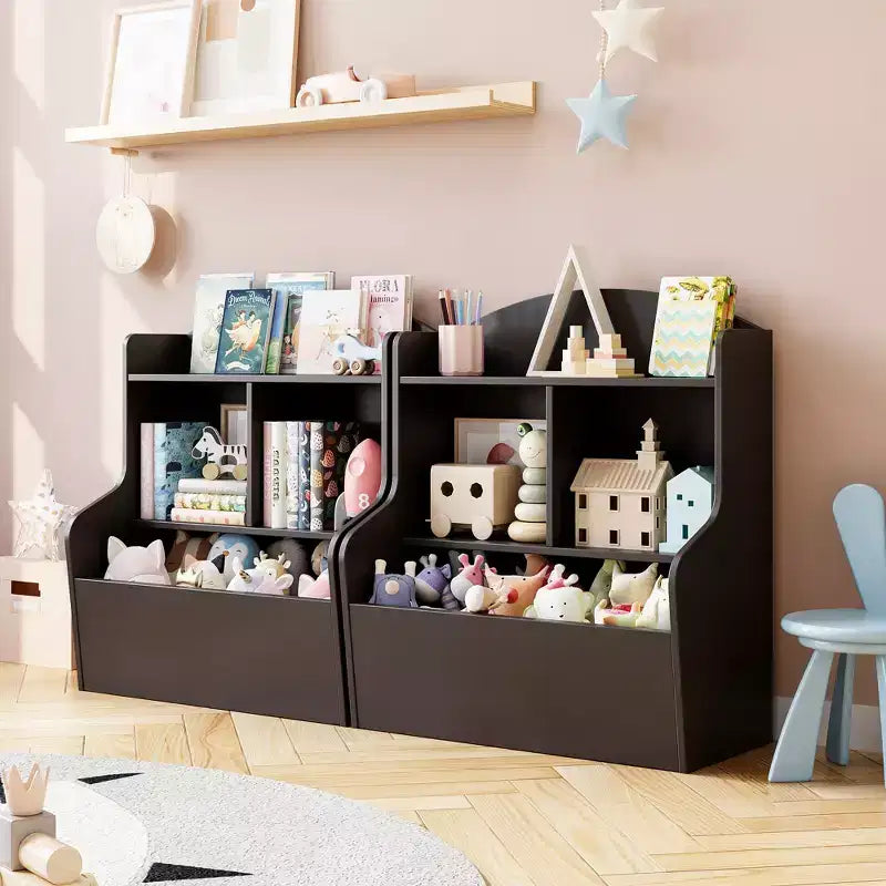 Libreria per Bambini a 3 Ripiani e Organizer per Giocattoli  Scomparti Multipli, Angoli Arrotondati a Prova di Bambino, Facile Montaggio  Scaffale Portaoggetti Ideale per la Scuola Materna