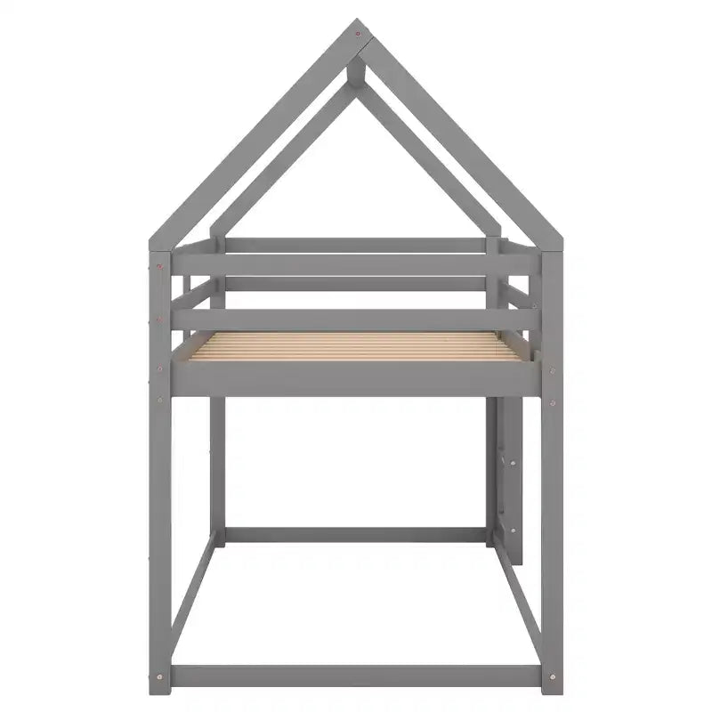 Letto singolo in legno FAMYYT con scaletta, facile da montare