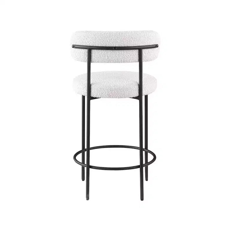 Sgabello in Tessuto Bouclé Beacon di Meridian Furniture, Set da 2