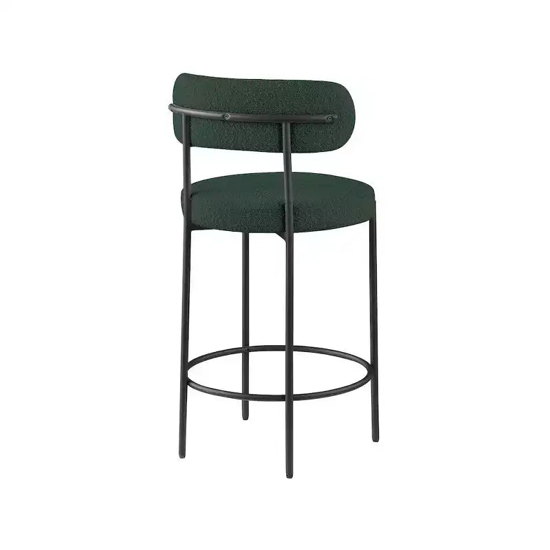 Sgabello in Tessuto Bouclé Beacon di Meridian Furniture, Set da 2