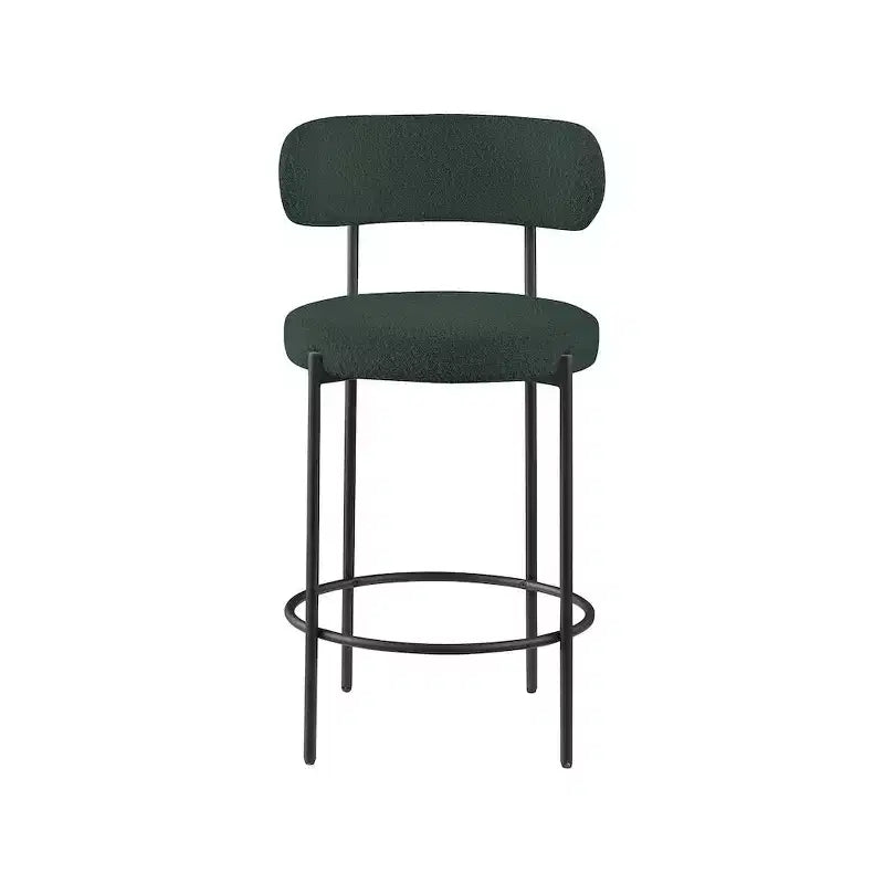 Sgabello in Tessuto Bouclé Beacon di Meridian Furniture, Set da 2