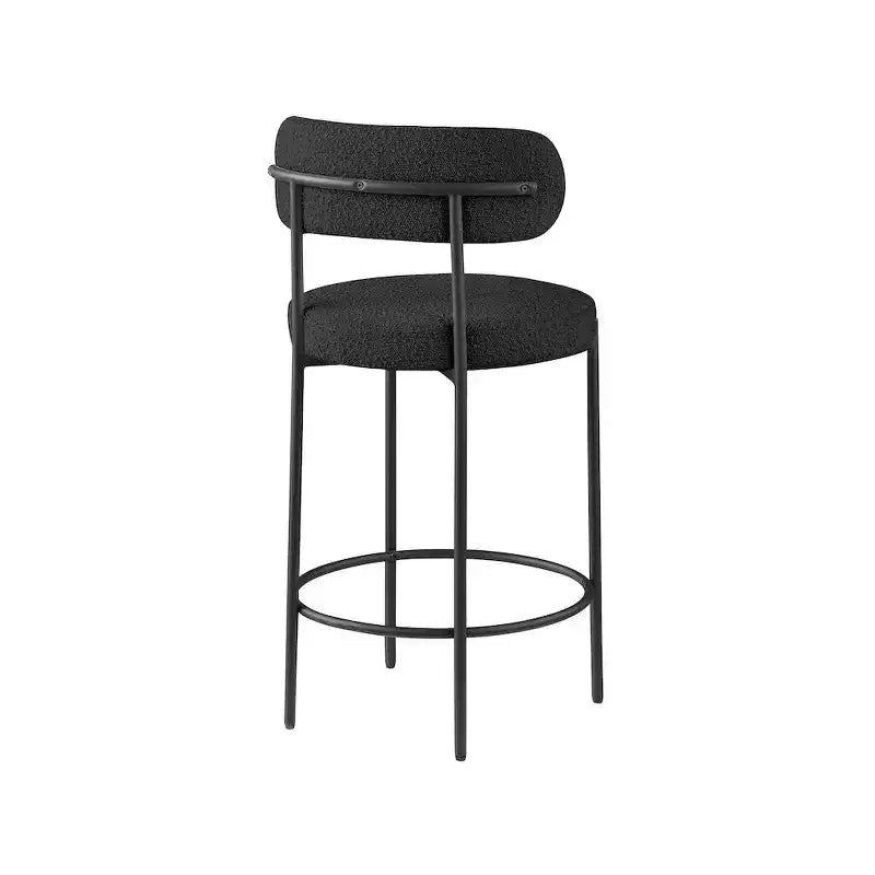 Sgabello in Tessuto Bouclé Beacon di Meridian Furniture, Set da 2