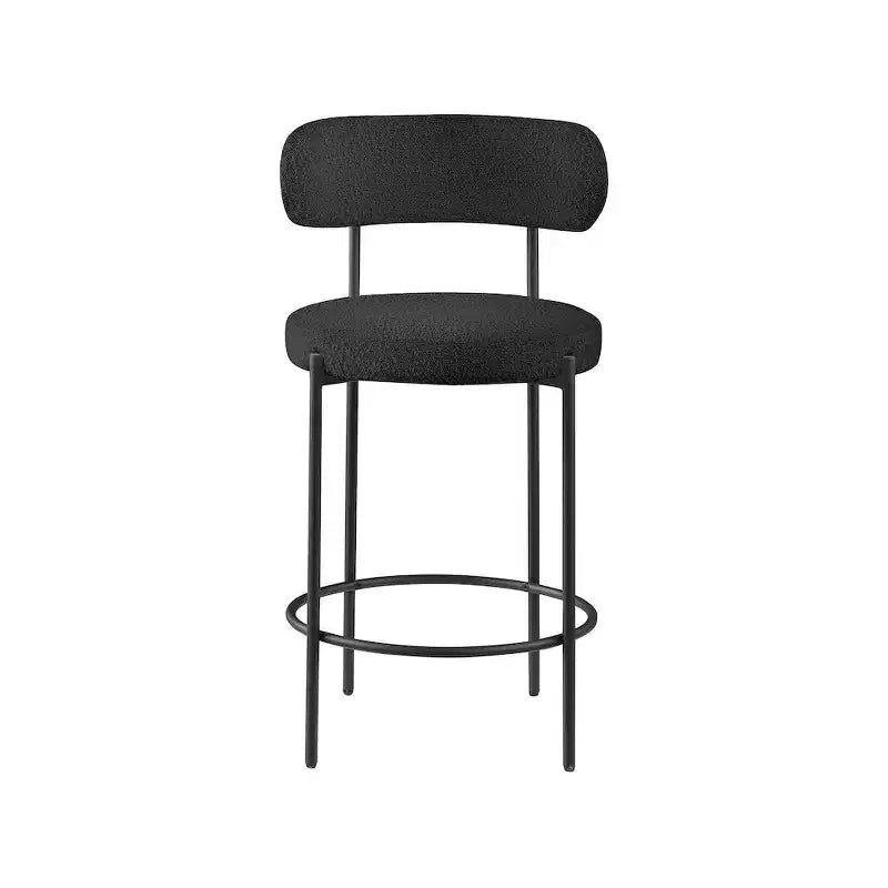Sgabello in Tessuto Bouclé Beacon di Meridian Furniture, Set da 2