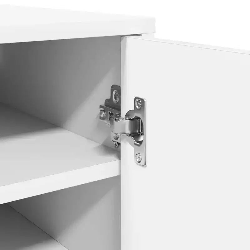 vidaXL Scarpiera Bianca in Legno Ingegnerizzato Scarpiera Compatta