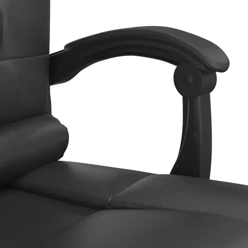 vidaXL Sedia da ufficio massaggiante Nera Similpelle, metallo, compensato, schiuma