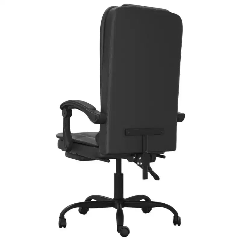 vidaXL Sedia da ufficio massaggiante Nera Similpelle, metallo, compensato, schiuma