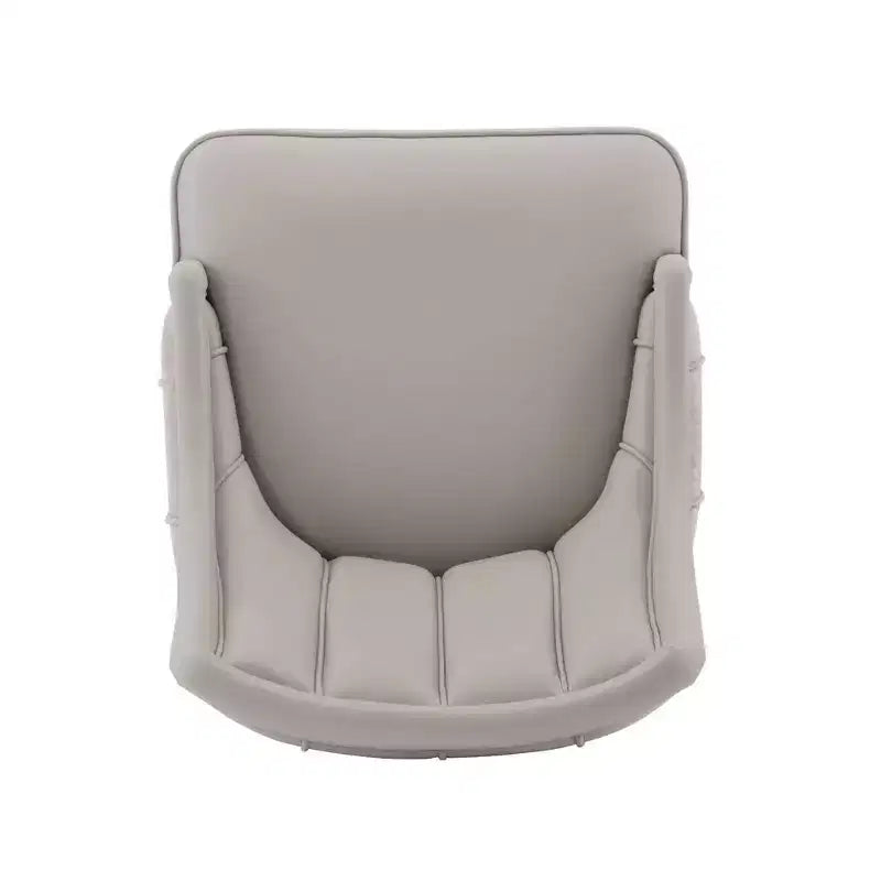Set di 2 sedie da pranzo Eda moderne imbottite in velluto e similpelle grigie - Manhattan Comfort