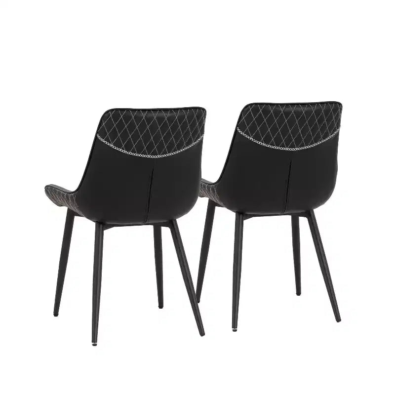 Set di 2 sedie da pranzo Linon Elder nere