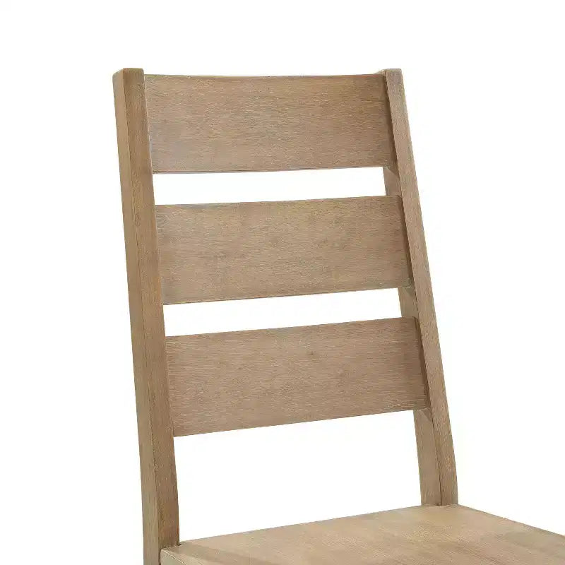 Set da 2 sedie con schienale a scala Joanna, marrone rustico - Crosley