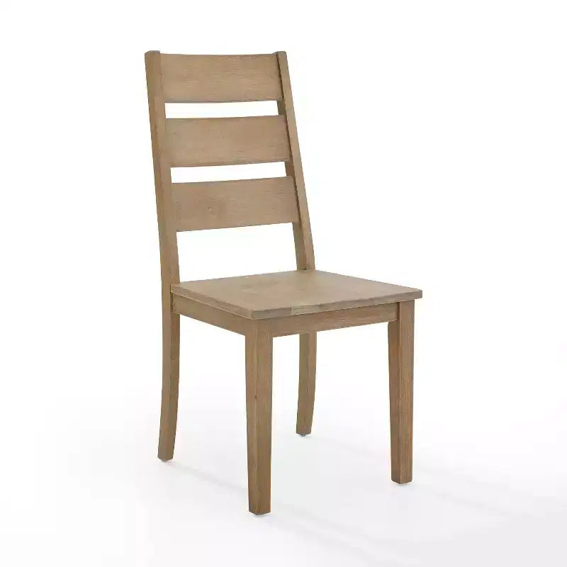 Set da 2 sedie con schienale a scala Joanna, marrone rustico - Crosley