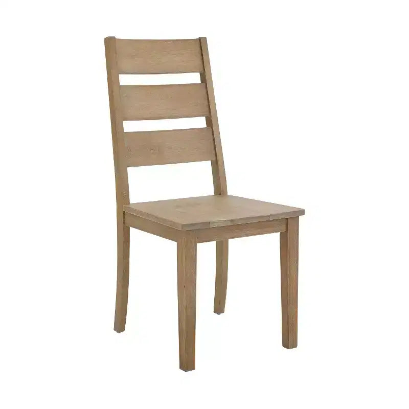 Set da 2 sedie con schienale a scala Joanna, marrone rustico - Crosley