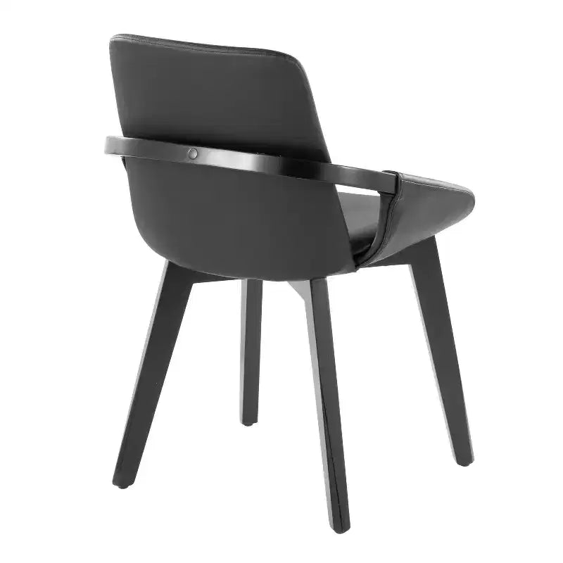 LumiSource Cosmo Sedia in Bambù Nero/PU Nero