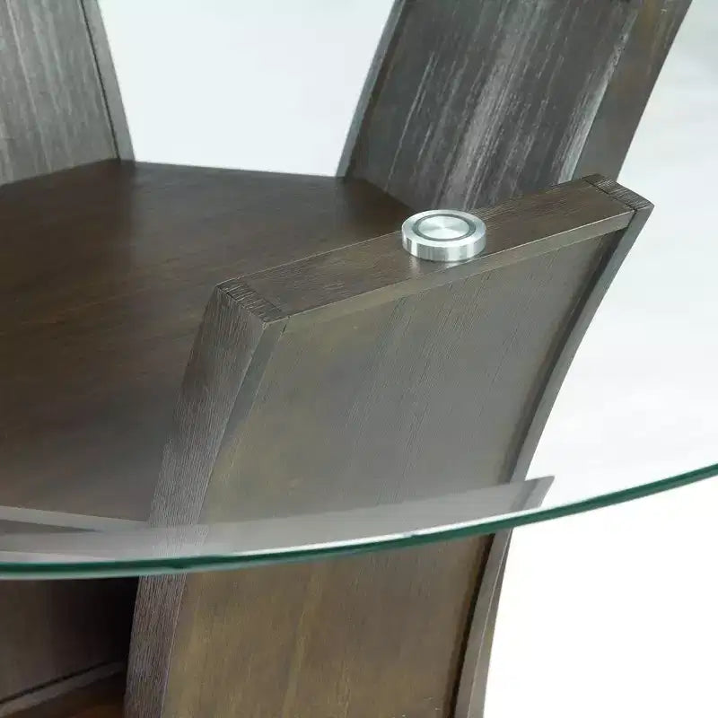 Simms Tavolo da pranzo rotondo ad altezza standard noce - Picket House Furnishings