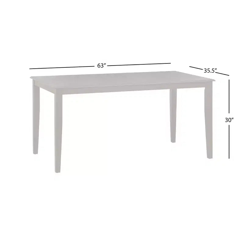 Lifestorey Westmont Tavolo da pranzo rettangolare marrone rustico