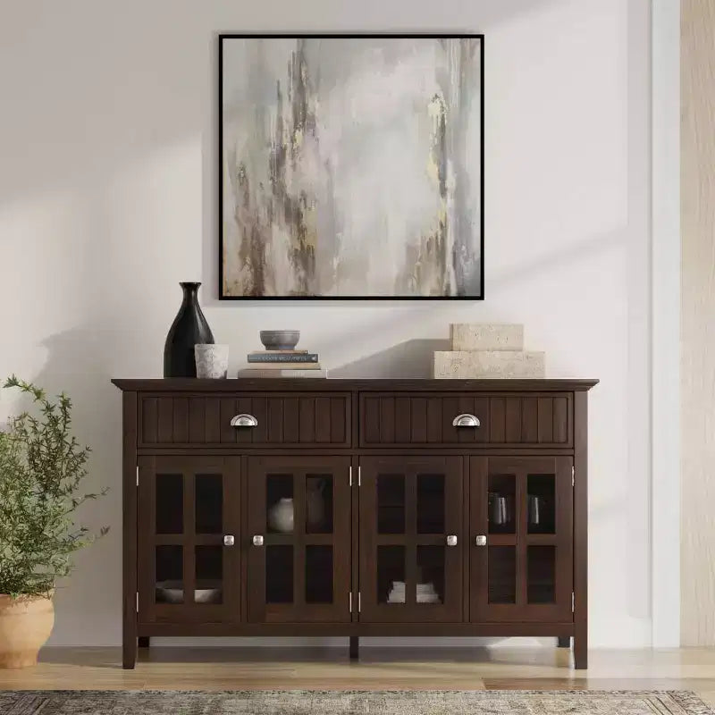 WyndenHall Normandy Grande Credenza a buffet Marrone Brunetta