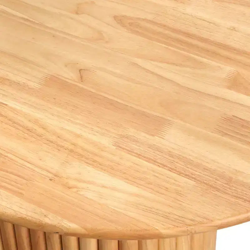 Tavolo da pranzo ovale moderno Lifestorey Layton in legno massello naturale