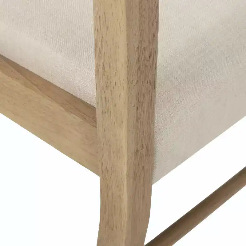 Set da pranzo espandibile Christopher Knight Home 7 pezzi Fernleaf imbottito, marrone naturale/frassino chiaro/tweed beige chiaro