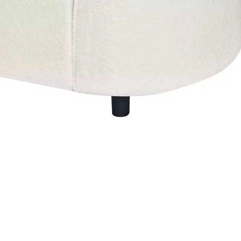 Christopher Knight Home Isolde Divano componibile a L curvo contemporaneo a 4 posti da 264 cm, rivestito in bouclé, beige