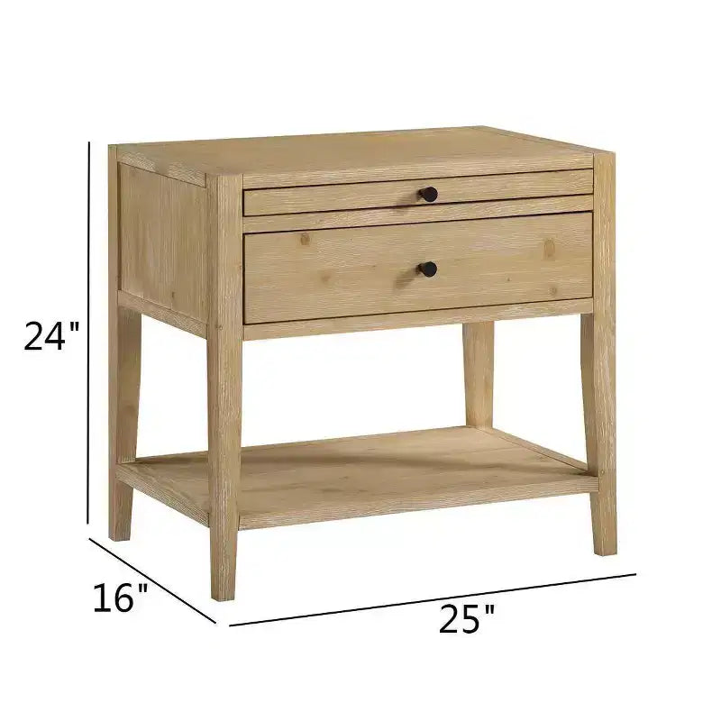 Comodino a 1 cassetto Comfort Pointe Shoreham Naturale