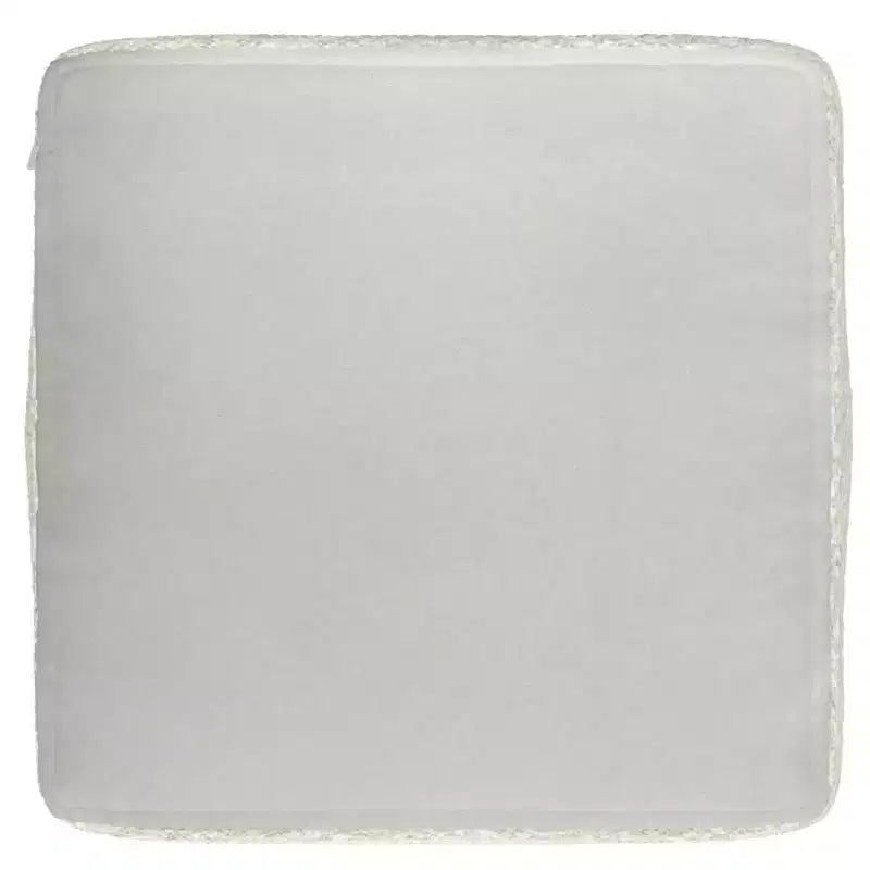 WyndenHall Lyanna Pouf Quadrato Avorio