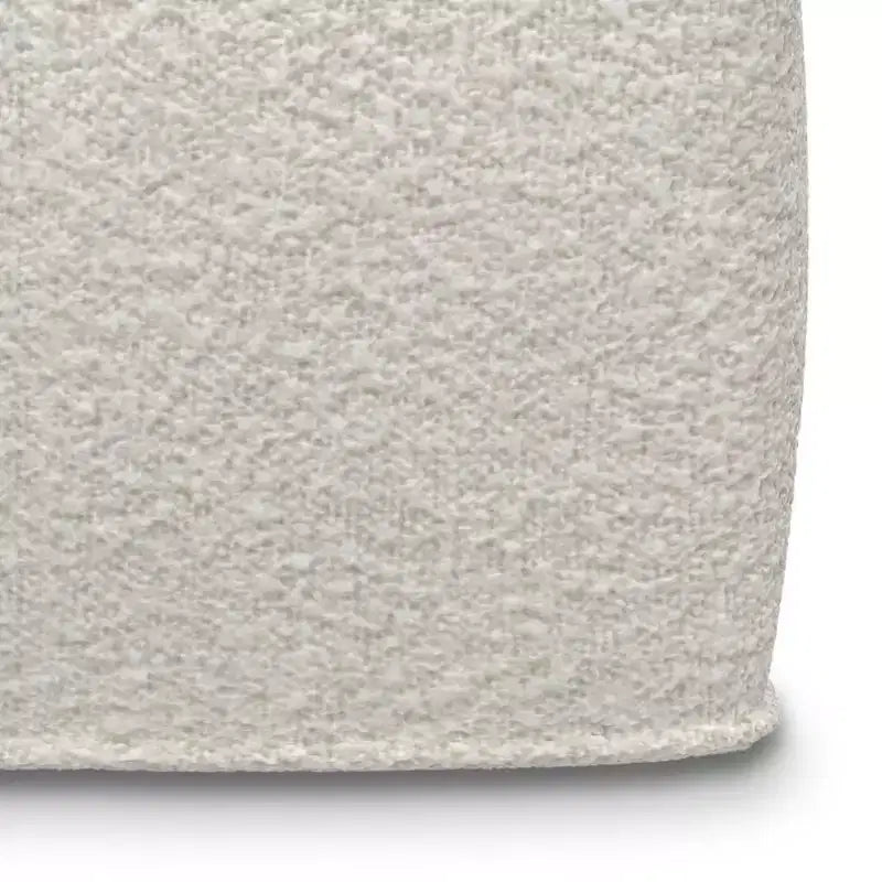 WyndenHall Lyanna Pouf Quadrato Avorio