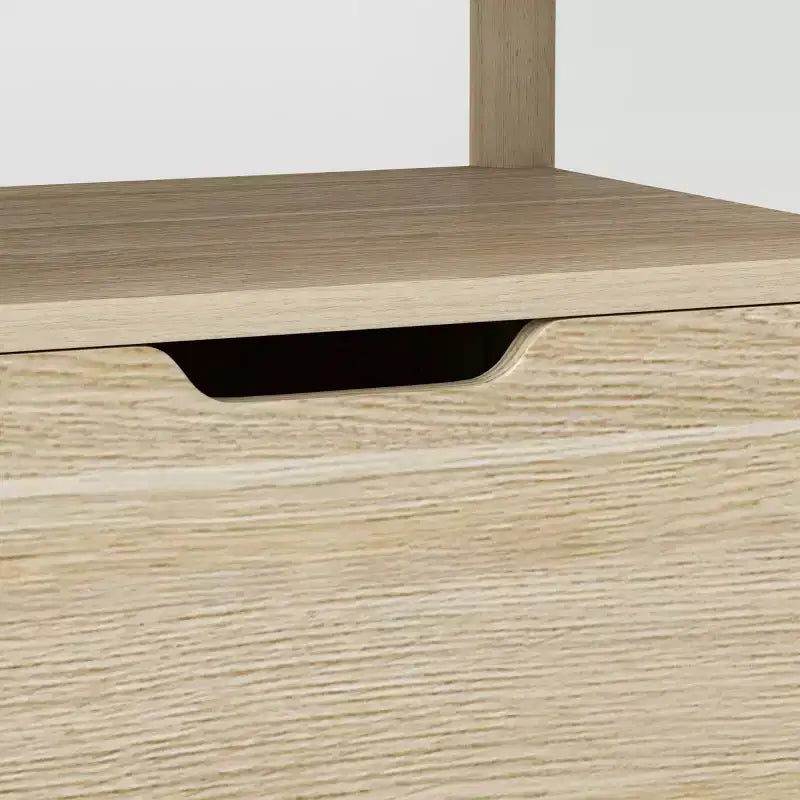 Scaffale piccolo scandinavo da 32" con cassetti portaoggetti, colore naturale - Room Essentials™