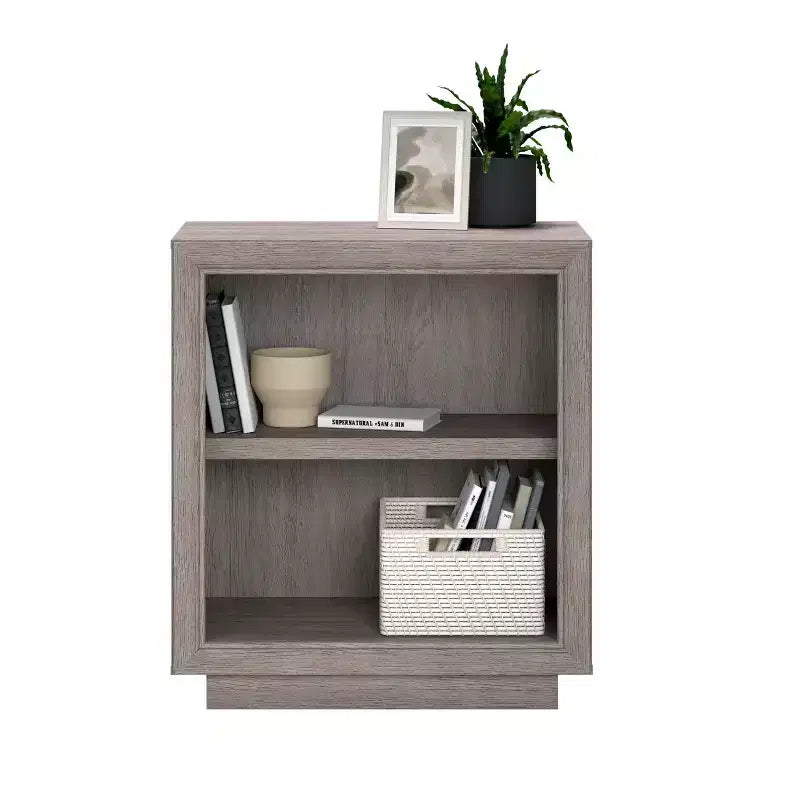 Sauder Libreria Hayes Garden a 2 ripiani da 33", Quercia Cenere