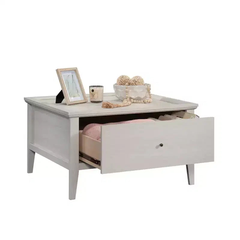 Tavolino contenitore Sauder Larkin Ledge con cassetto color Rovere Ghiaccio