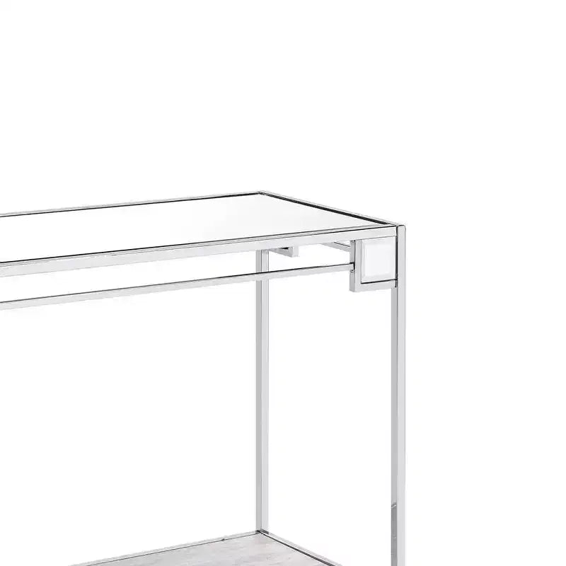 Tavolino d'accento Asbury 44" specchiato/cromato - Acme Furniture
