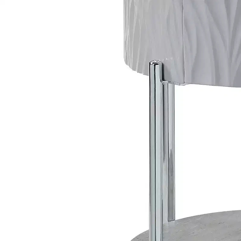 Tavolino d'appoggio Acme Furniture Yukino, grigio/cromo