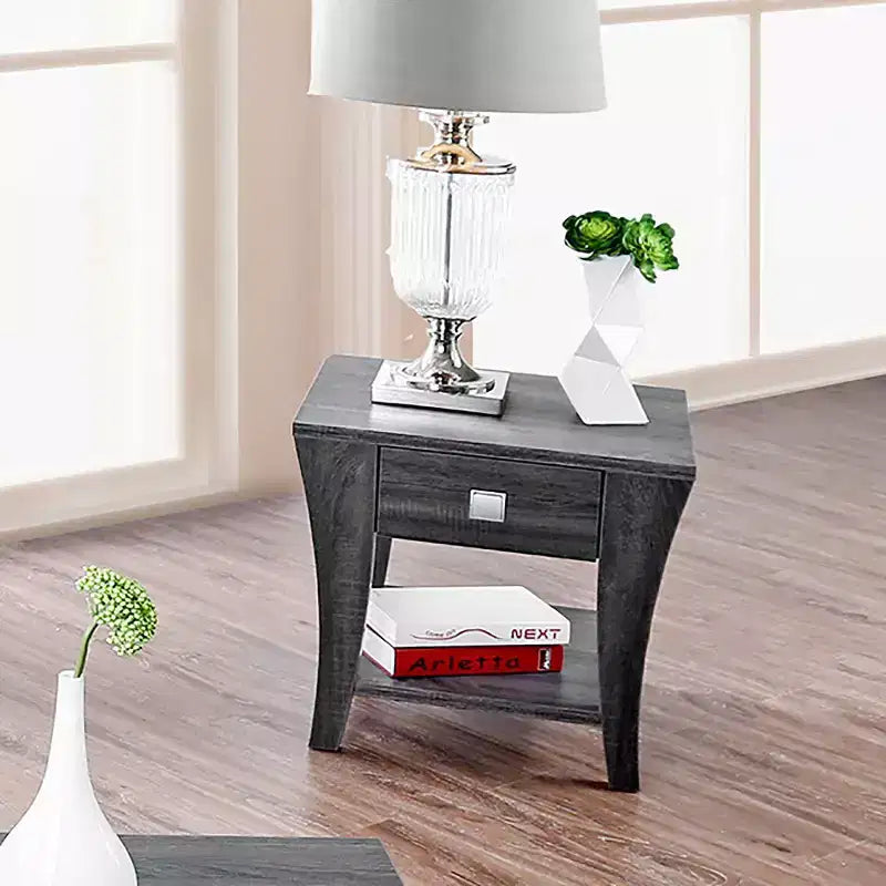 Arcana Comodino con 1 Cassetto Grigio - HOMES: Inside + Out